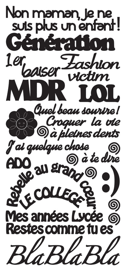 Peel Off Stickers - Génération
