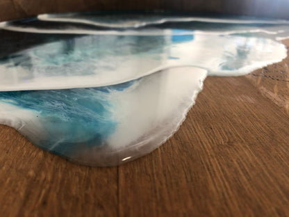 Vagues océaniques en tonneau de vin