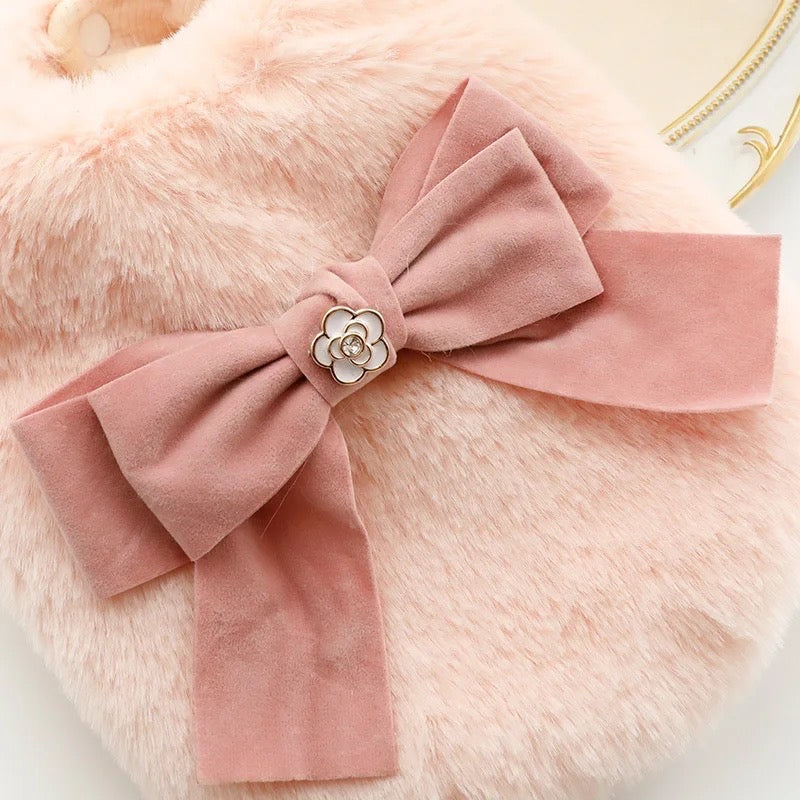 Manteau en fausse fourrure pour chien | Veste chaude pour animaux de compagnie
