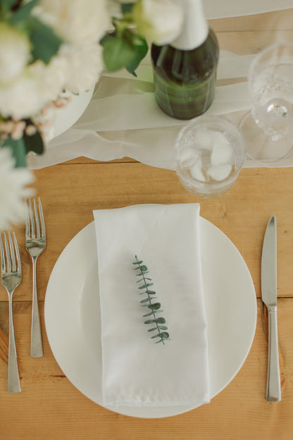 Mini-tiges d'eucalyptus - Lot de sets de table