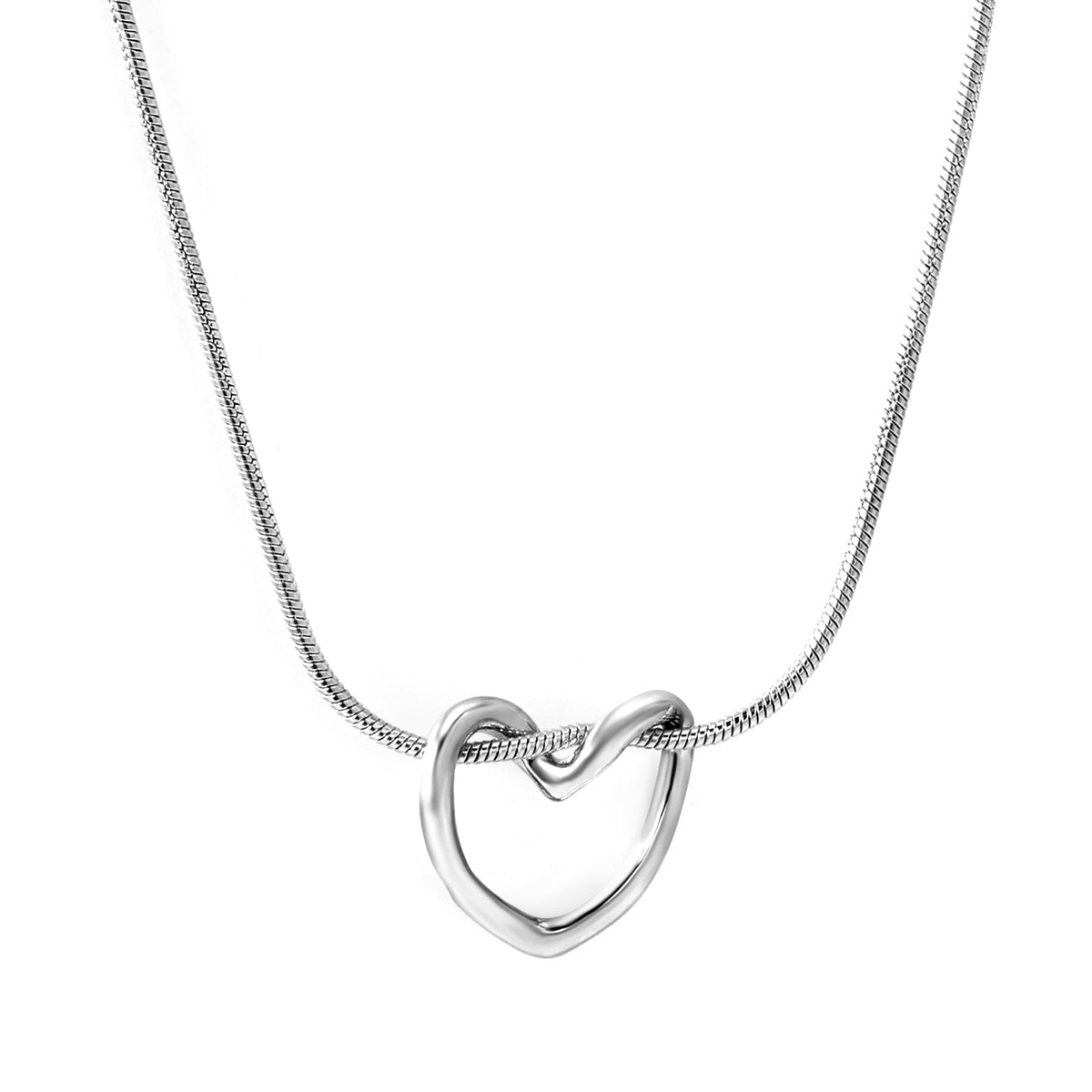 Collier Pendentif Cœur Creux