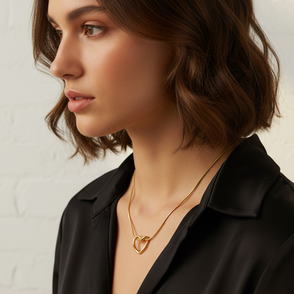 Collier Pendentif Cœur Creux