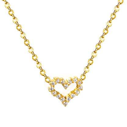 Collier pendentif Cœur serti de diamants