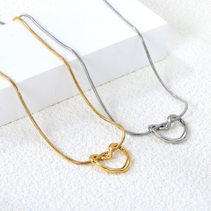 Collier Pendentif Cœur Creux