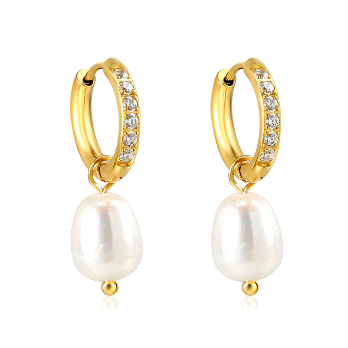 Pearl And Diamond Harmony Earrings