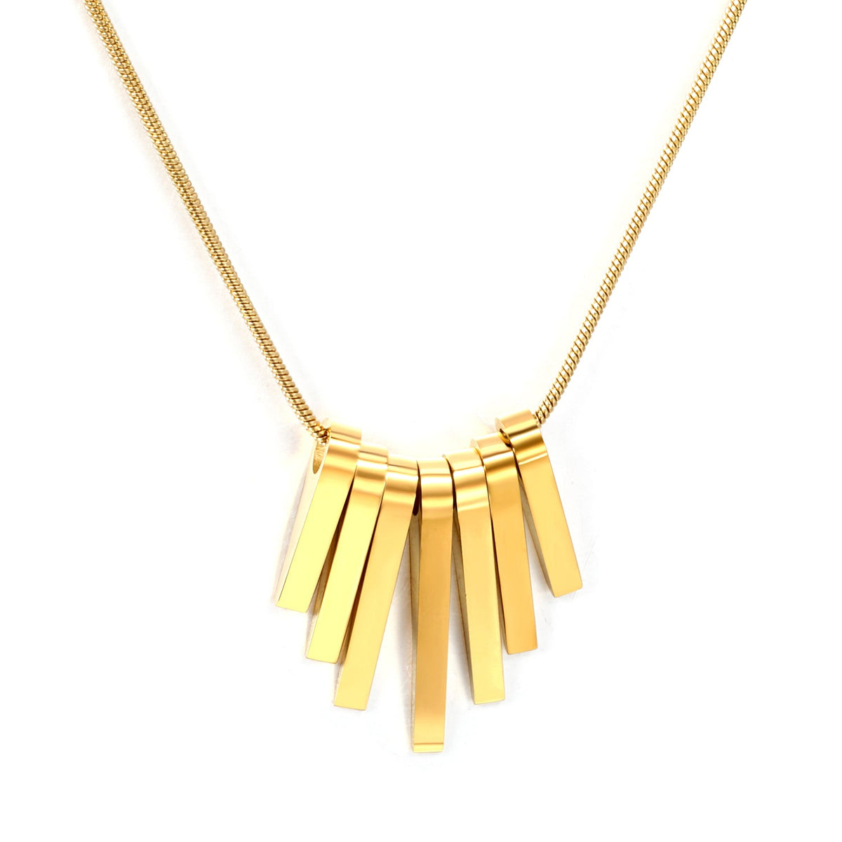 Collier Pendentif Barre Verticale