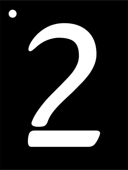 Mini numéros de pochoir