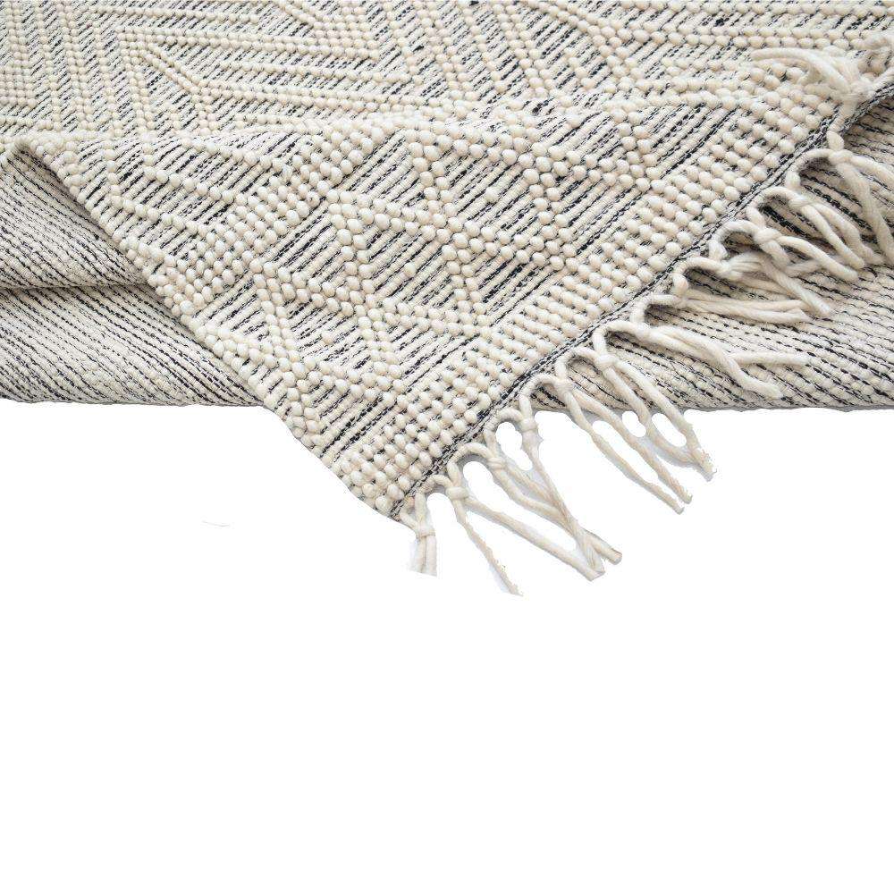 Tapis Leda en laine tressée 6x9