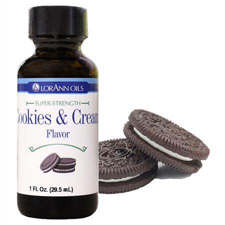 Cookies and Cream Flavoring - Super Strength Flavor 1 oz., 16 oz., 1 Gallon, 5 Gallons - Ships Free Within Canada on Orders Above CAD $199