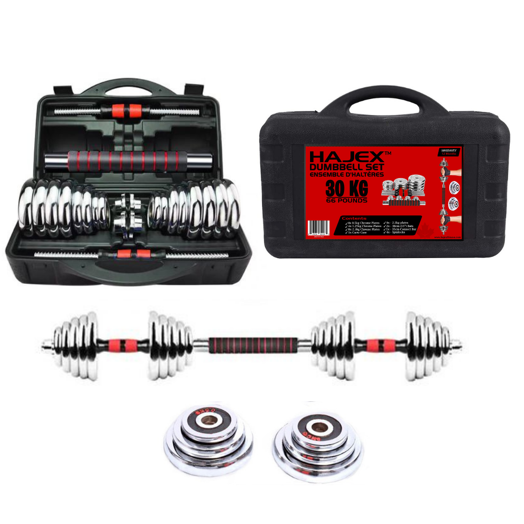 Ensemble d'haltères réglables en fonte avec connecteur de barre d'haltères