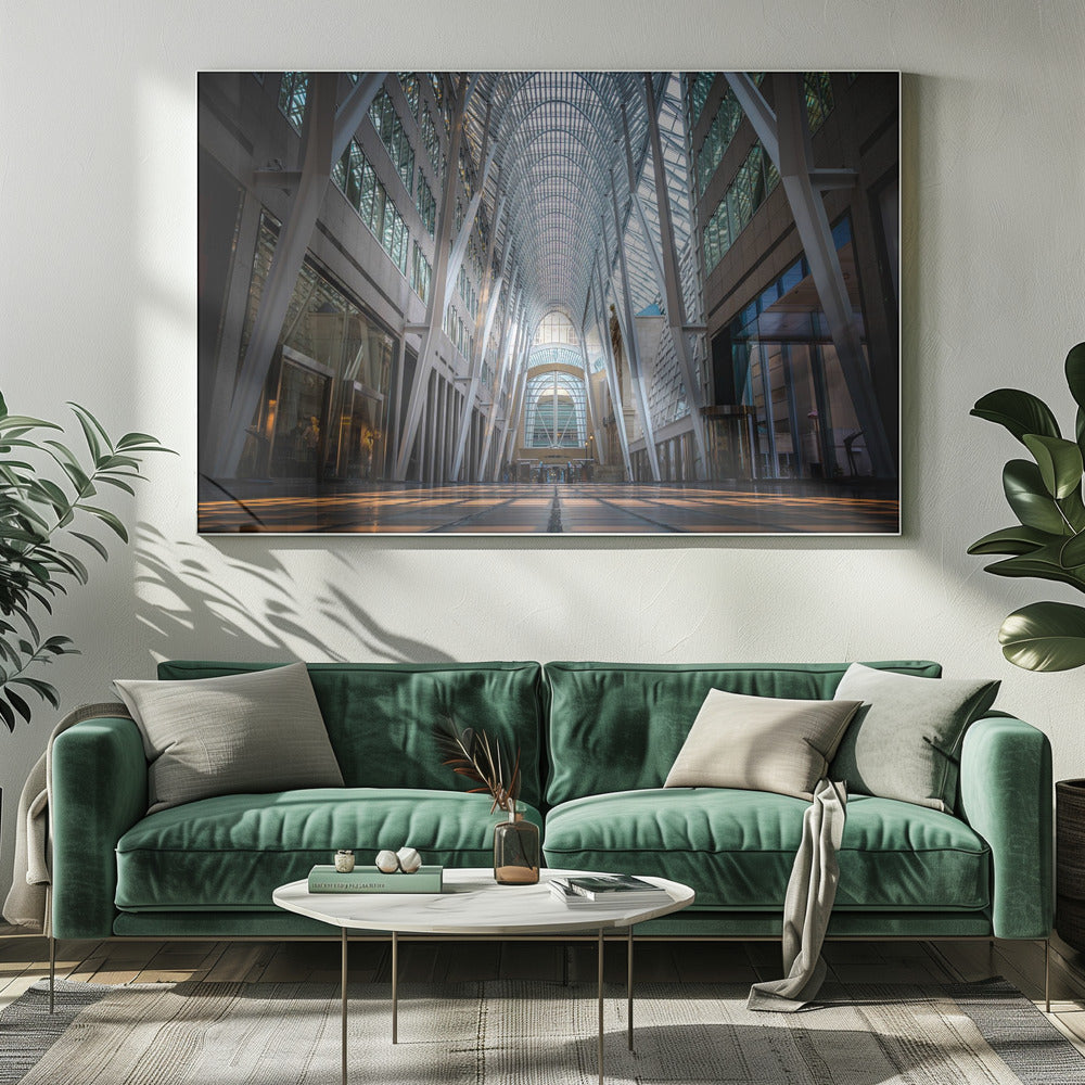Wall art Brookfield Place, a poetic hymn of light & symmetry