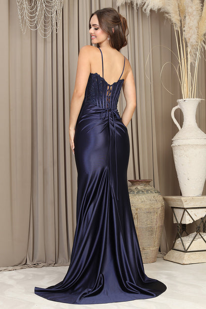 Robe corset moulante en dentelle transparente sans bretelles