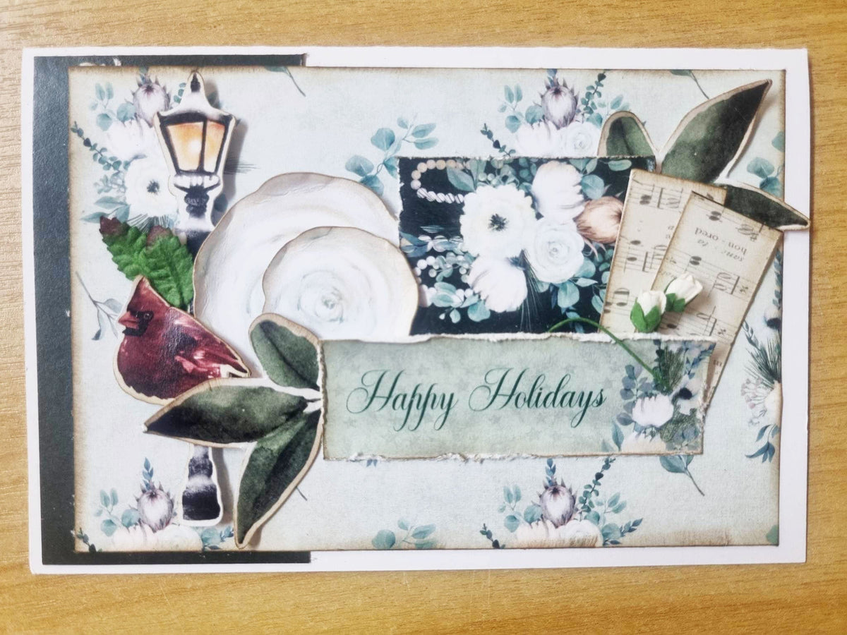 Lot de 6 cartes de Noël féériques 10x15 cm