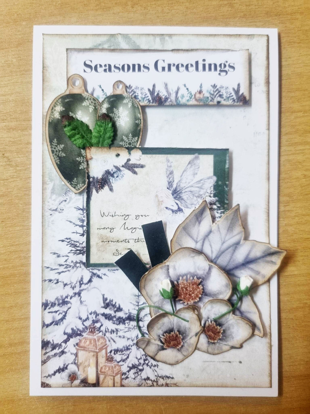 Lot de 6 cartes de Noël féériques 10x15 cm