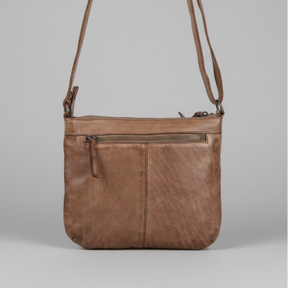 MET V Stitch Crossbody Leather Bag