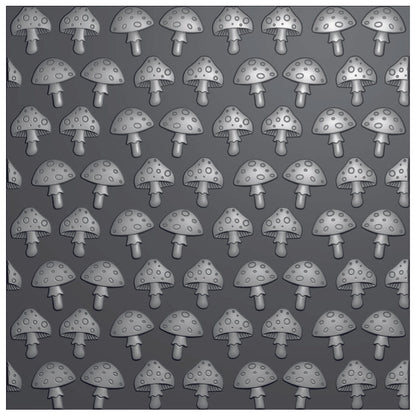 Vaessen Creative • Plaque à embosser Champignons 15x15cm 1 pièce
