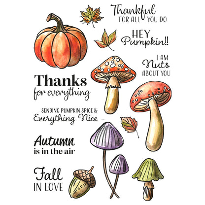 Vaessen Creative • Clear Stamps Hey Pumpkin 16pcs