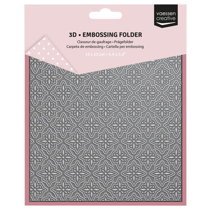 Vaessen Creative • 3D Embossing Folder Christmas Star 15x15cm