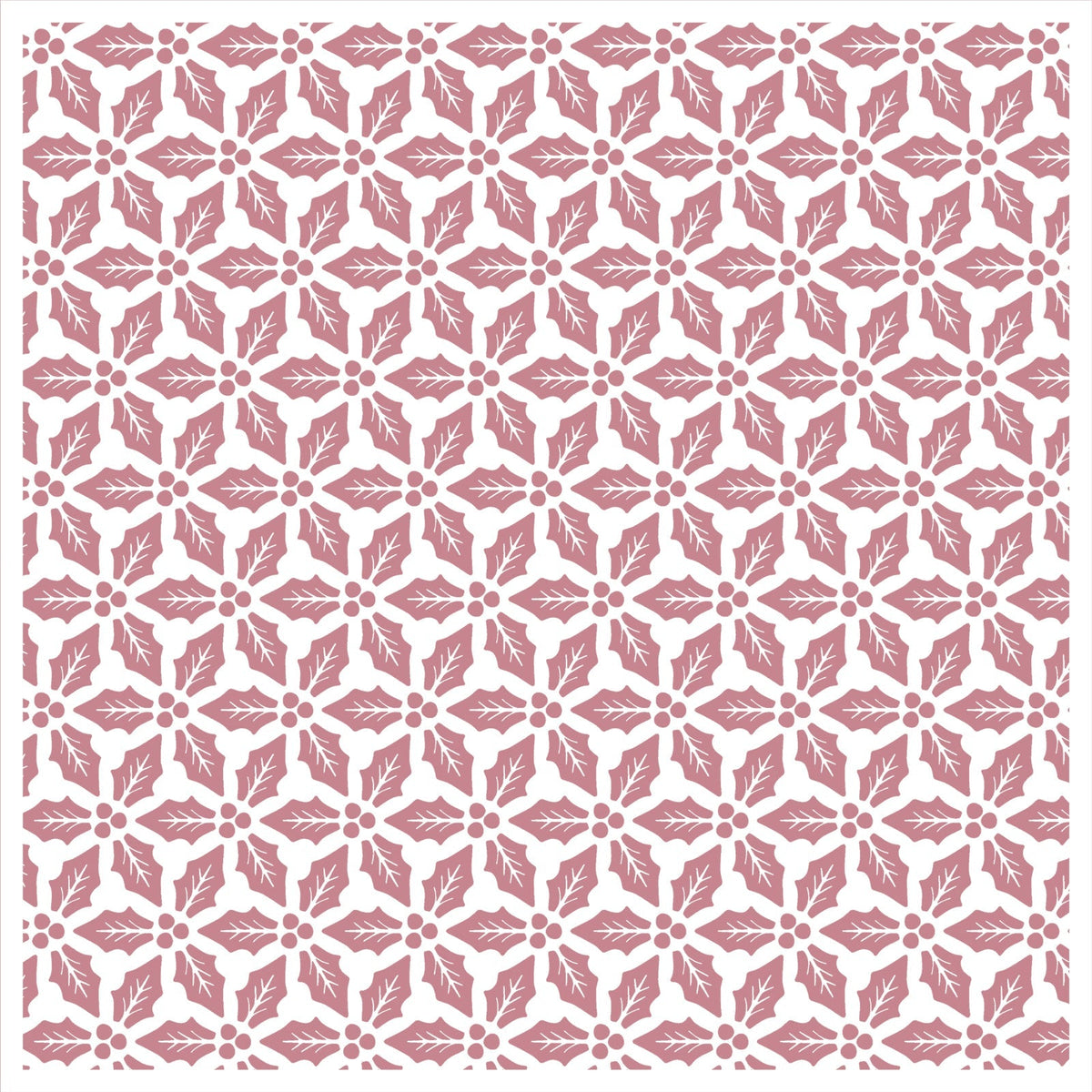 Vaessen Creative • Stencil Holly Leaves 15x15cm