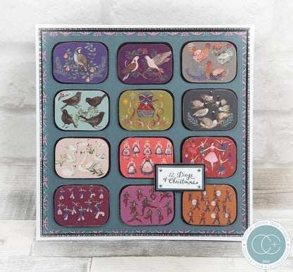 Craft Consortium 12 Days Of Christmas - Bloc de papier 30x30cm