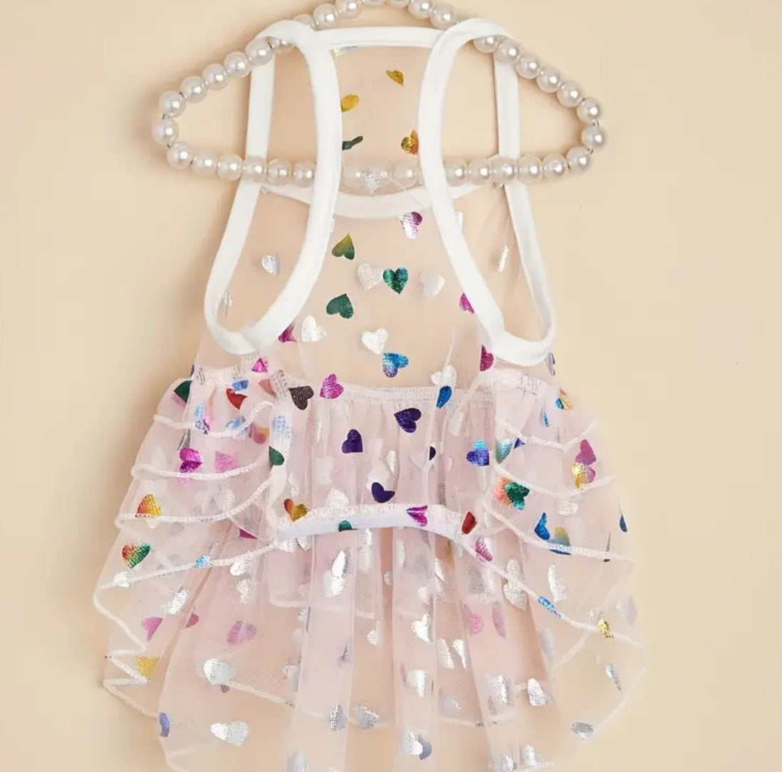 Heart Love Dog Dress | Designer Pet Dress
