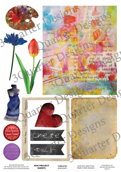 3Quarter Designs - Mini Project Sheet - Create