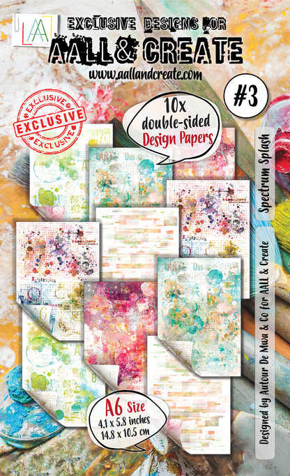 AALL and Create - Papier Design A6 - Spectrum Splash