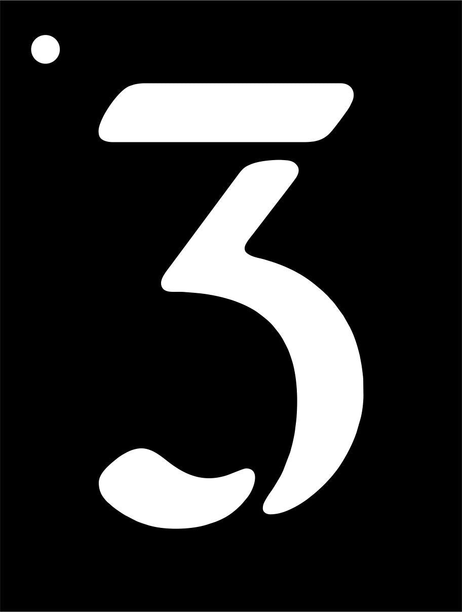 Mini numéros de pochoir