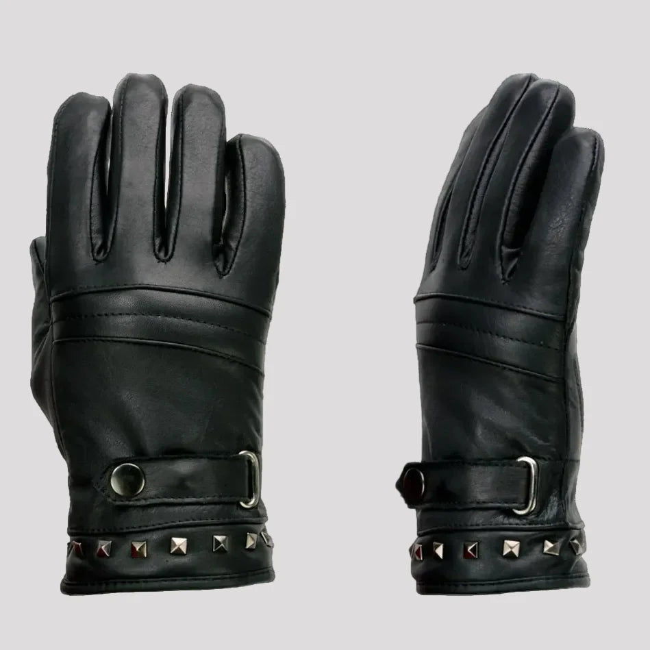 Open Road Women's Touch Tip Leather Motorcycle Gloves