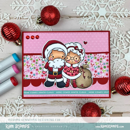 Tampon transparent M. et Mme Père Noël 32661