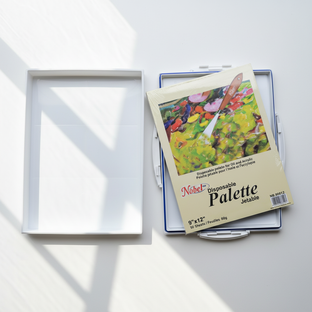 Fresh Paint Palette - Air Tight Seal Cover + Disposable Palette