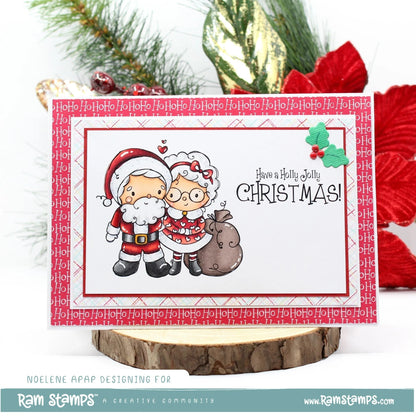 Tampon transparent M. et Mme Père Noël 32661