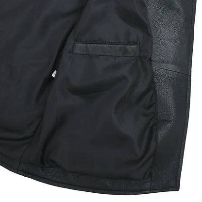 Women’s Lightweight Leather Fashion Jacket | Soft Naked Cowhide Casual Moto Style