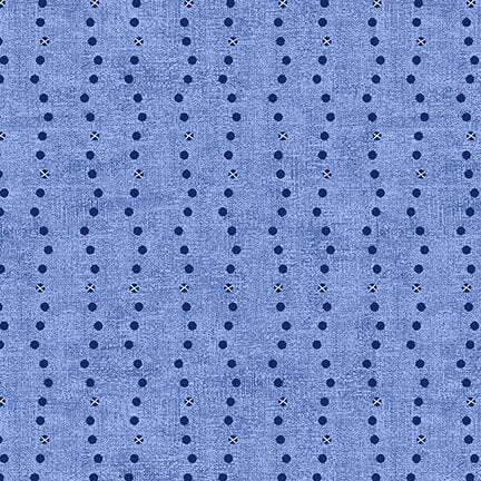 Stof - Basically -  4512-830 - Light Blue Dotted Lines