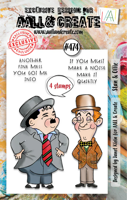 AALL and Create - Set de tampons A7 - Stan & Ollie
