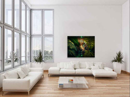 The leopard in the wildlife- Animal Canvas Art