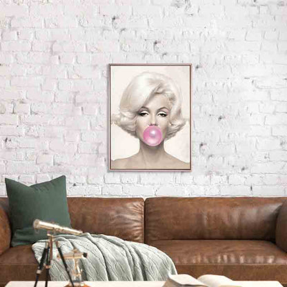 Marilyn en rose - Décoration murale