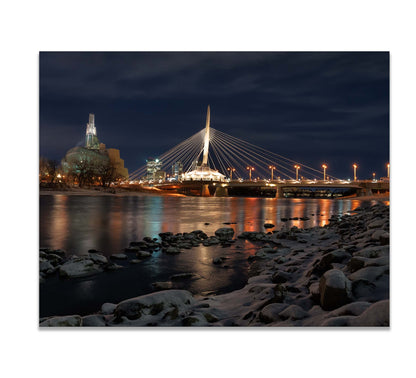 Winnipeg Skyline Wall Art - Canvas Prints - RGB Varnish
