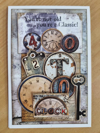 Lot de 6 cartes 3Quarter Designs Eclectic Clocks 15x10 cm