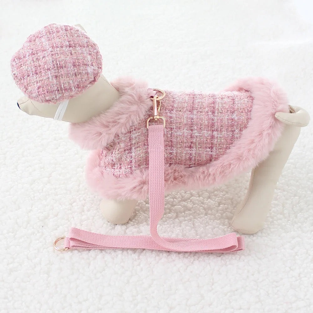 Missy Baby Tweed Dog Set | Classic Coordinated Dog Outfit