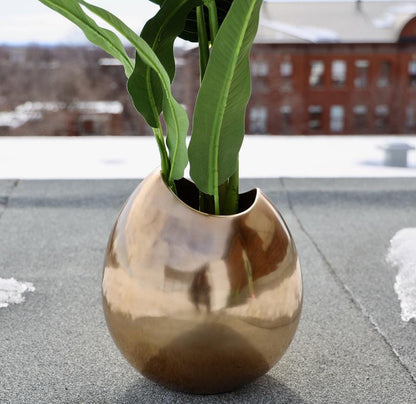 Fina - Jardinière à poser en laiton (Plusieurs tailles disponibles)
