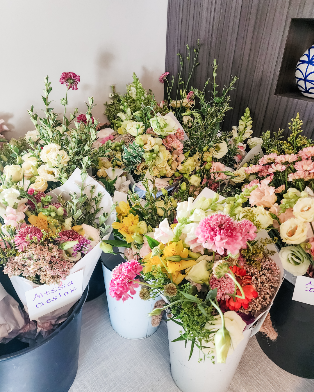 Des fleurs aux bouquets
