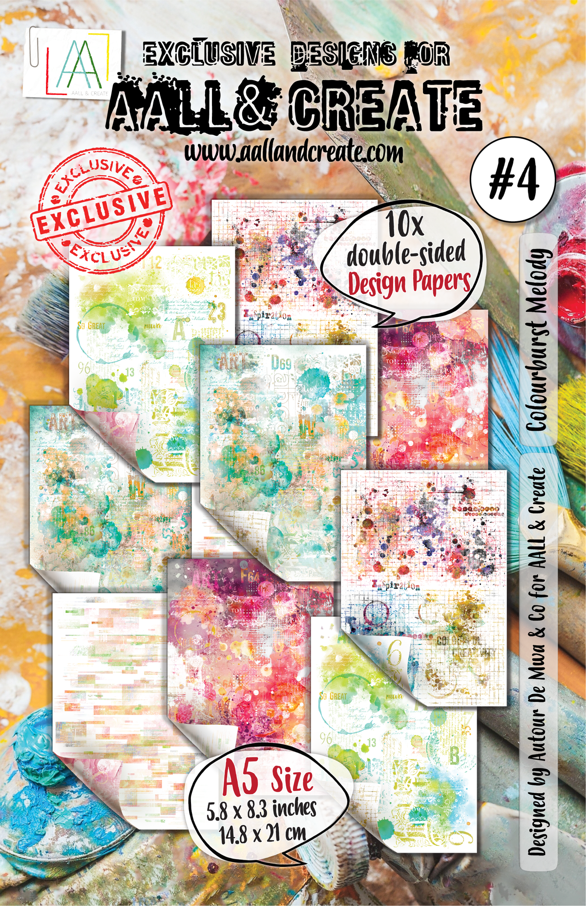AALL and Create - Papier Design A5 - Colourburst Melody