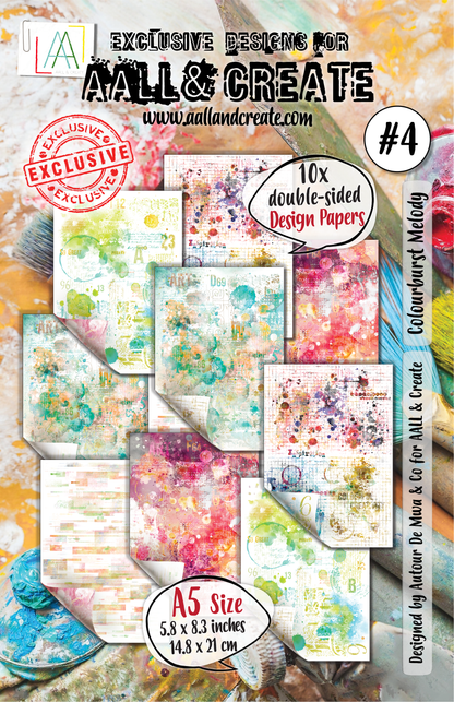 AALL and Create - Papier Design A5 - Colourburst Melody