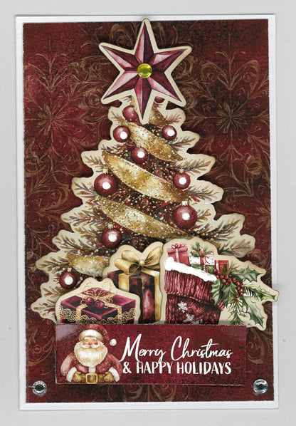 3Quarter Designs Couronne de Noël Sugarplum  Paquet de 6x4 Cartes