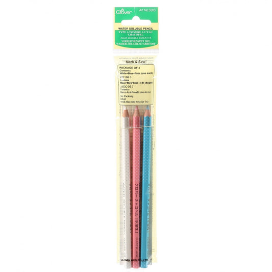 CLOVER 5003 - Crayon soluble à l'eau - lot de 3