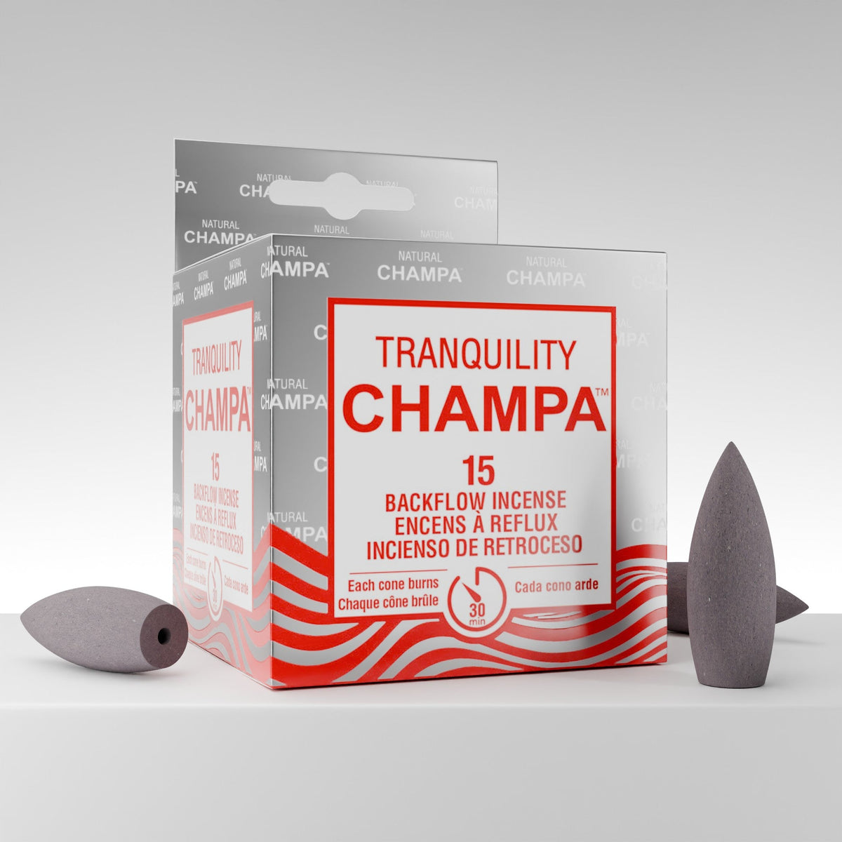 Tranquility Champa Backflow Incense Cones
