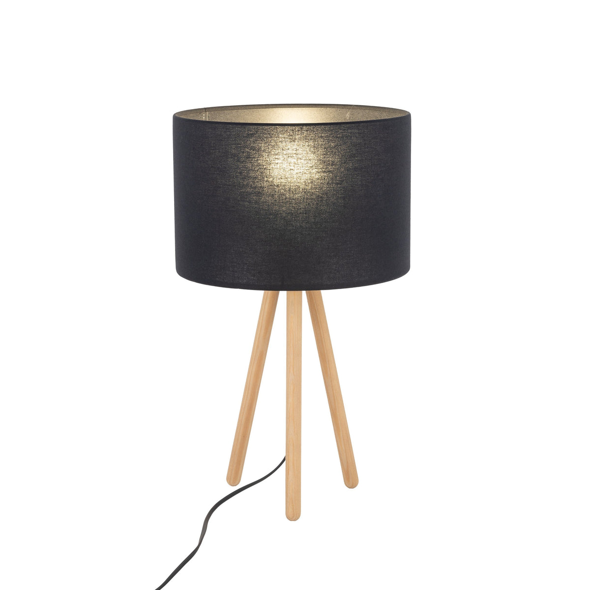 TOKYO Wood Tripod Table Lamp for Bedroom & Nightstand (Clearance)