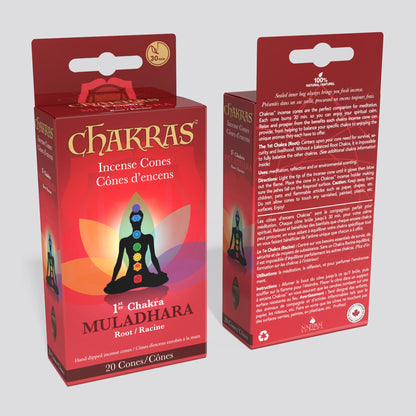 Encens Chakras® #01 Cônes d'Encens Muladhara