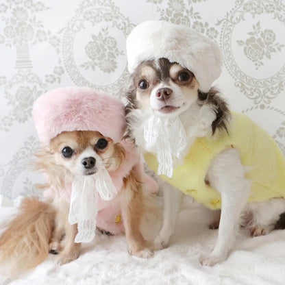 Little Miss Fur Hat – Luxury Faux Fur Pet Hat
